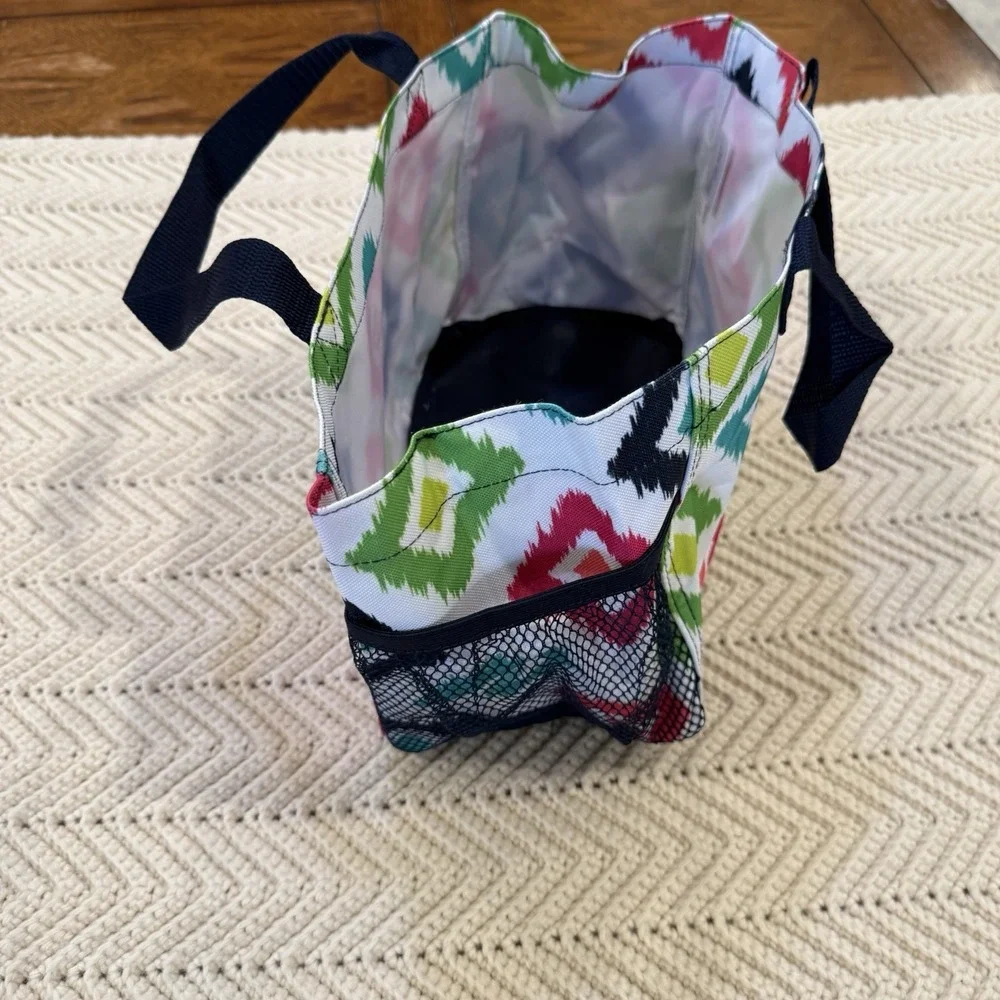 Thirty One‎ All in One Organizer Candy Corners Multi Color Bright Small Tote Bag